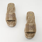 Sapatos plataforma Sandálias Fendi Sunshine Fendi Marrom Femme