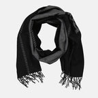 Écharpes, foulards et gants Écharpe en laine noir et gris Prada Gris Homme