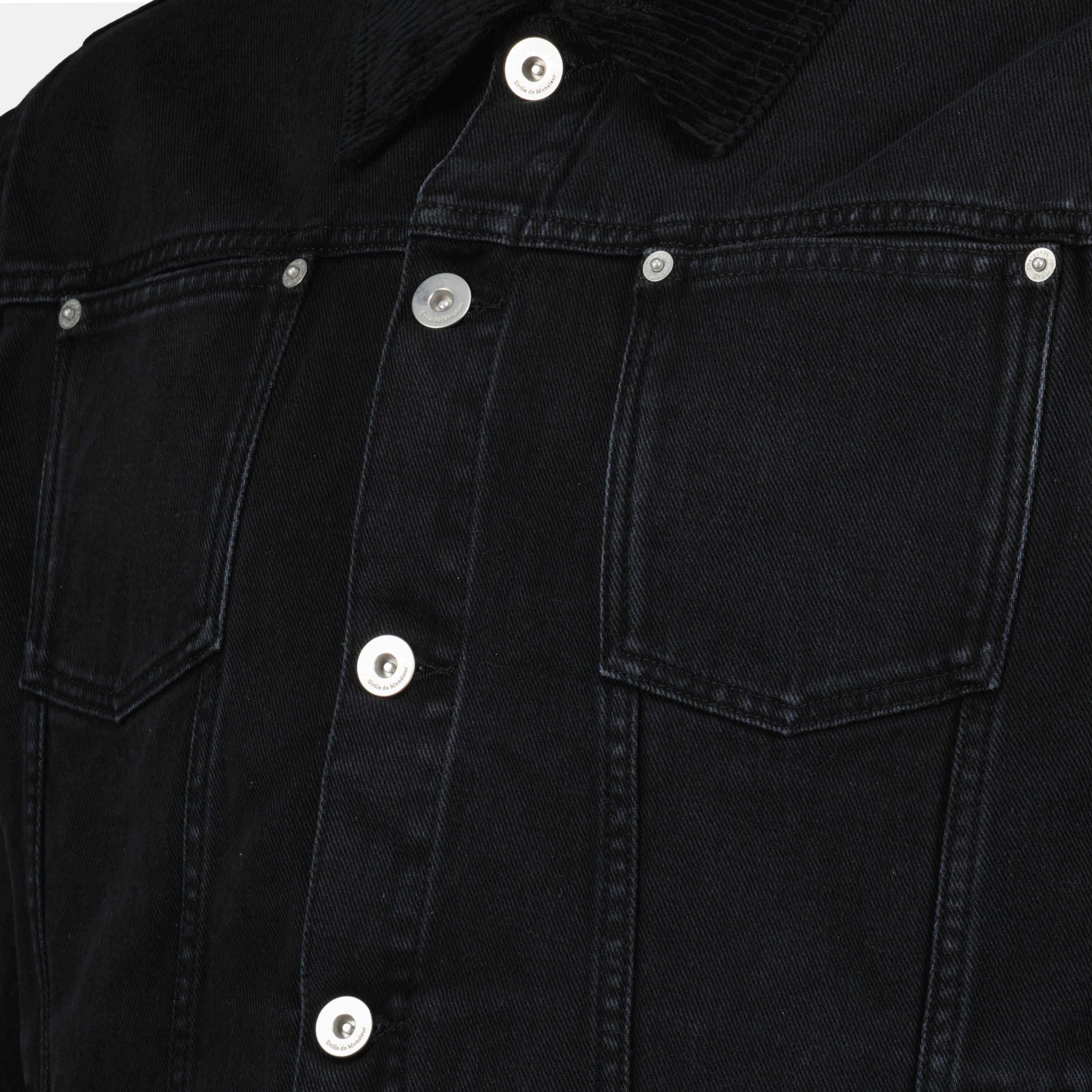 ジャケット ジーンズジャケット Drole De Monsieur 黒 Homme