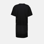 Robes Robe T-shirt imprimée Mm6 Noir Femme