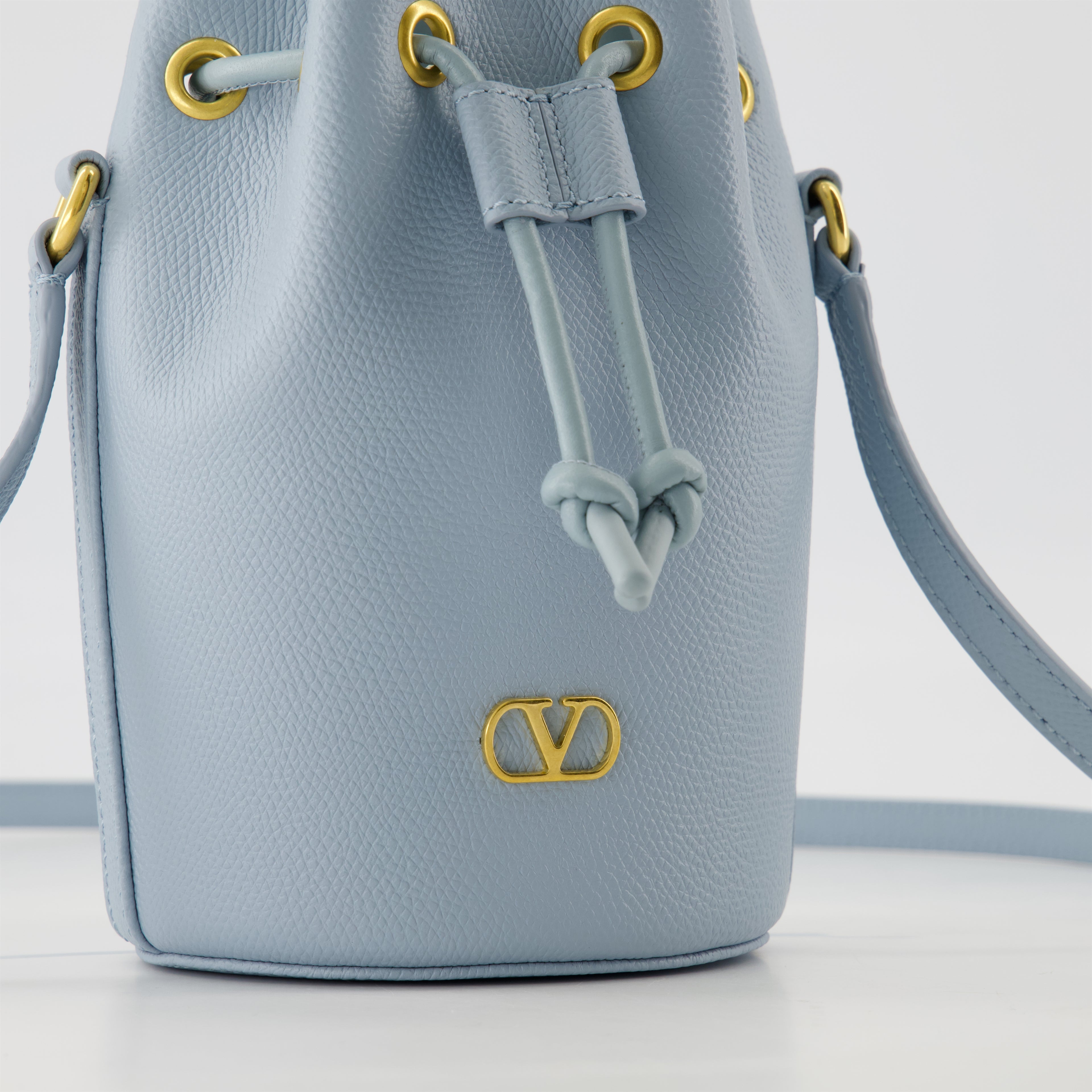 Sacs seau Mini sac seau VLogo Valentino Garavani Bleu Femme
