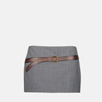 Gonne Gonna mini con cintura Prada Grigio Femme