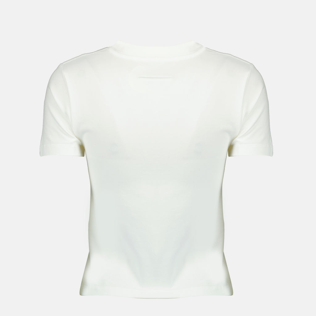 Image de l'article T-shirt imprimé blanc de la marque Mm6 pour Femme - Saison Printemps-Été 2026 - Vue de Dos
