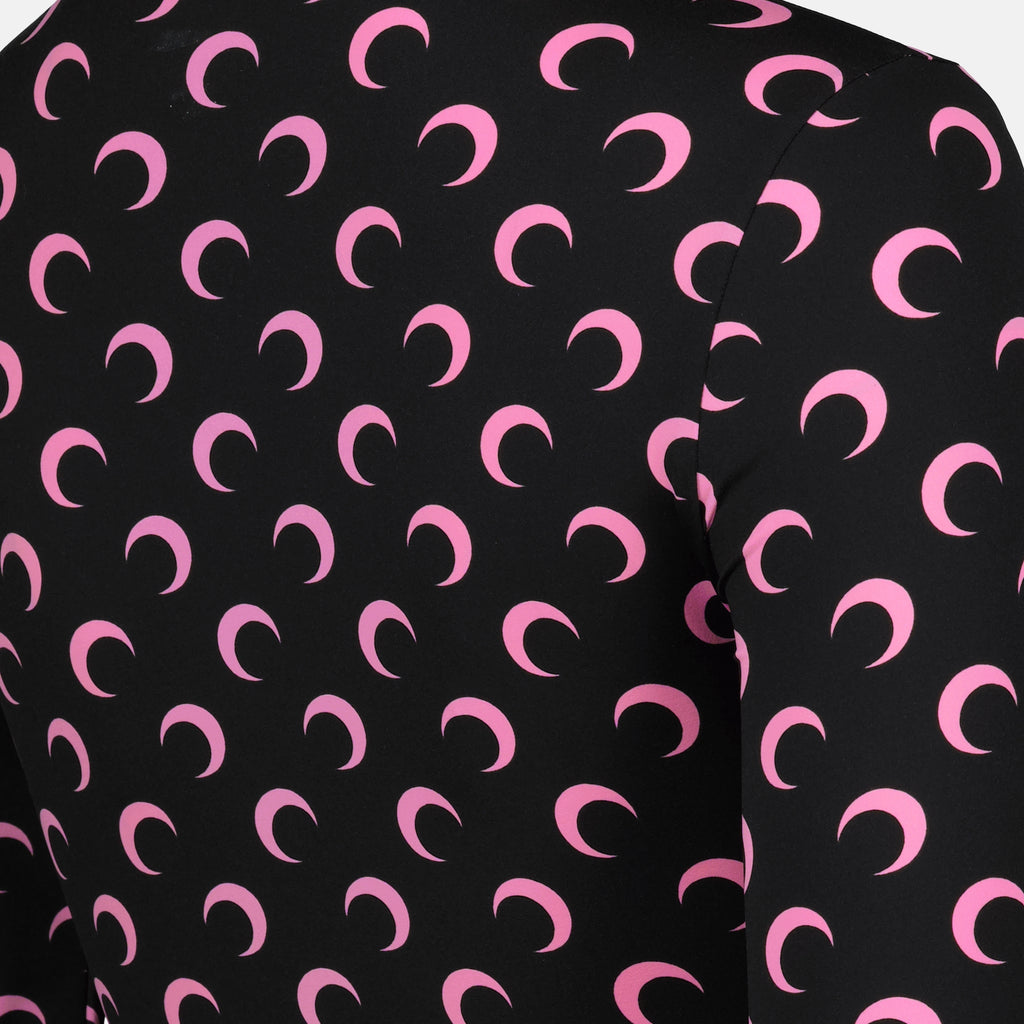 Tops Top jersey Moon nero e rosa Marine Serre Noir Femme