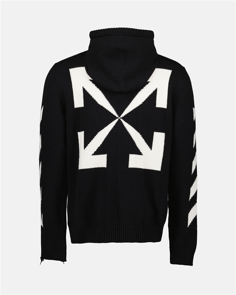 Sudaderas OMHA080C99KNI001 1001 black white Off-White Negro Homme
