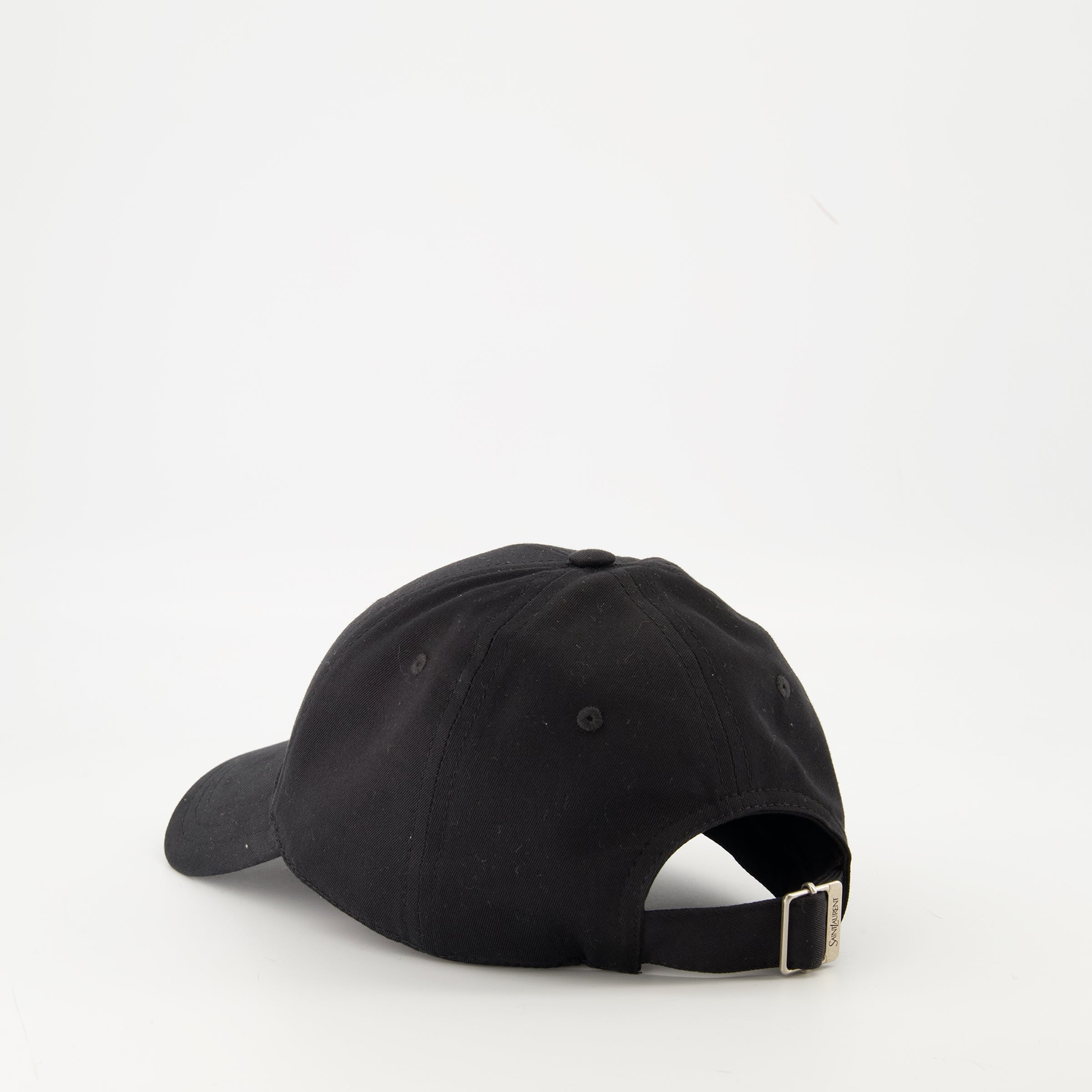 Image of the Saint Laurent Men's University Y Cap - Fall-Winter 2025 - Detailed View 2