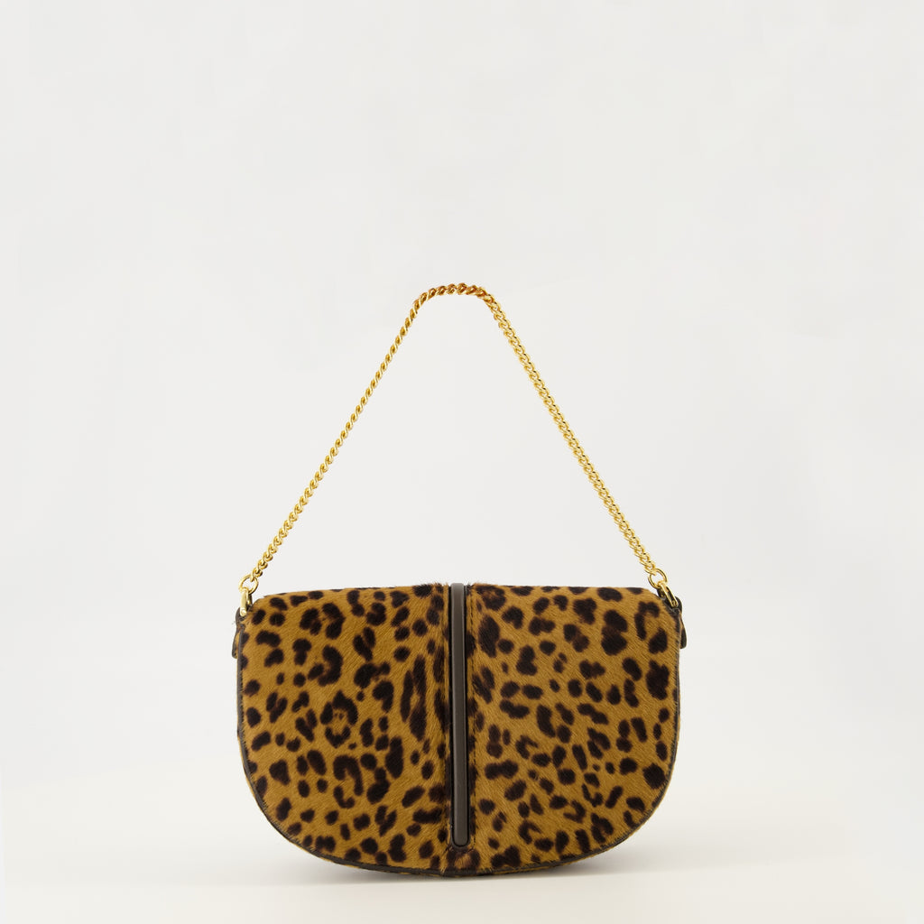 Imagen de la cartera Fendi Fendigraphy de estampado de leopardo marrón para mujer - Temporada Otoño-Invierno 2025 - Vista Trasera