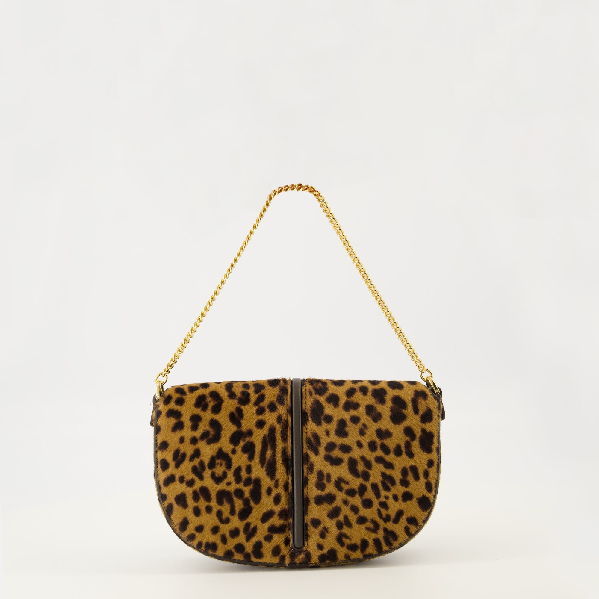 Imagen de la cartera Fendi Fendigraphy de estampado de leopardo marrón para mujer - Temporada Otoño-Invierno 2025 - Vista Trasera