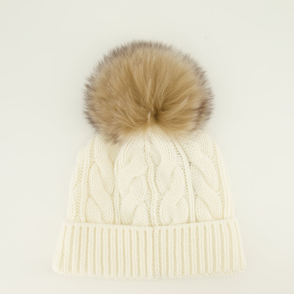 Chapeaux, casquettes et bonnets Bonnet à logo blanc Moncler Grenoble Blanc Femme
