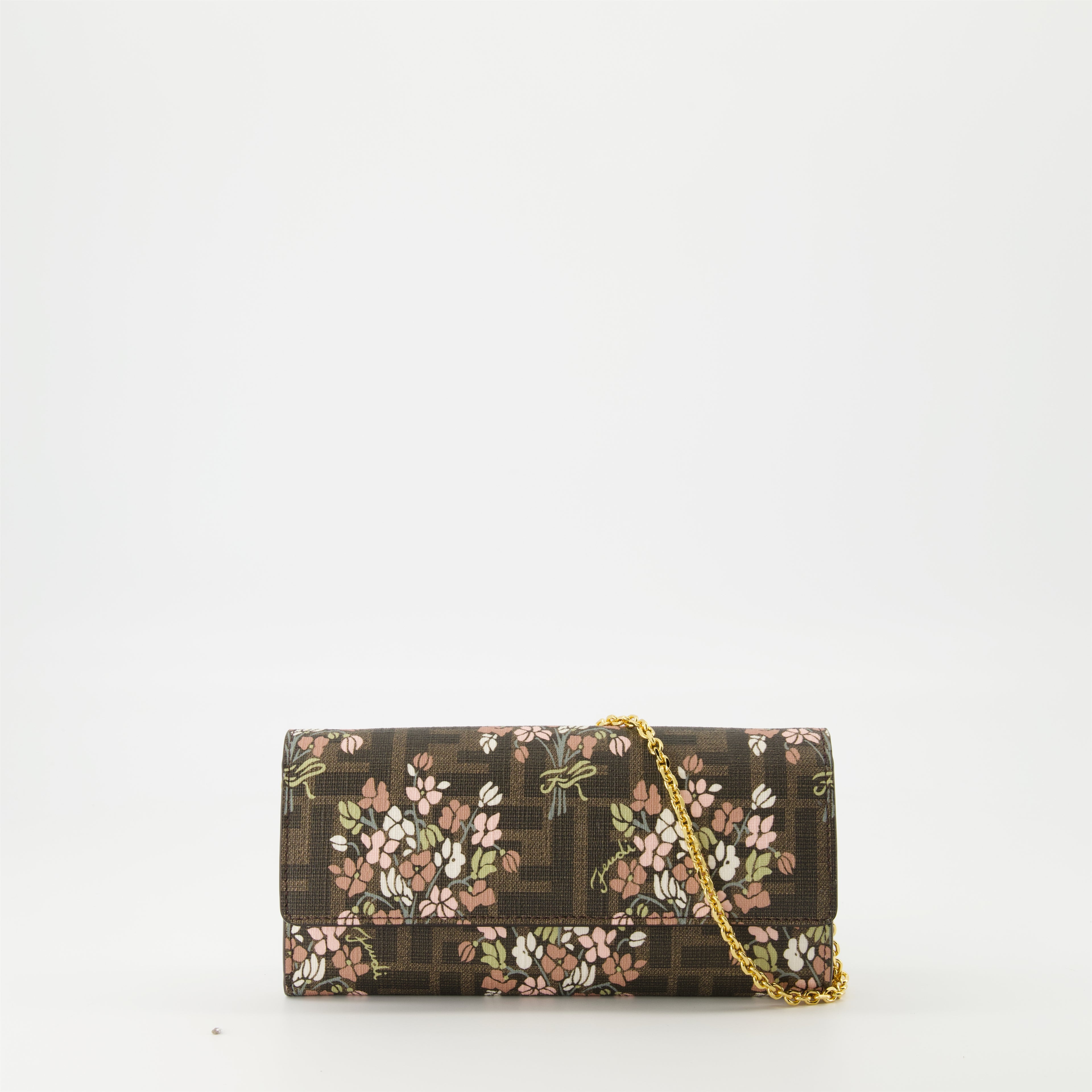 Small leather goods Fendi Roma Wallet Fendi Brown Femme