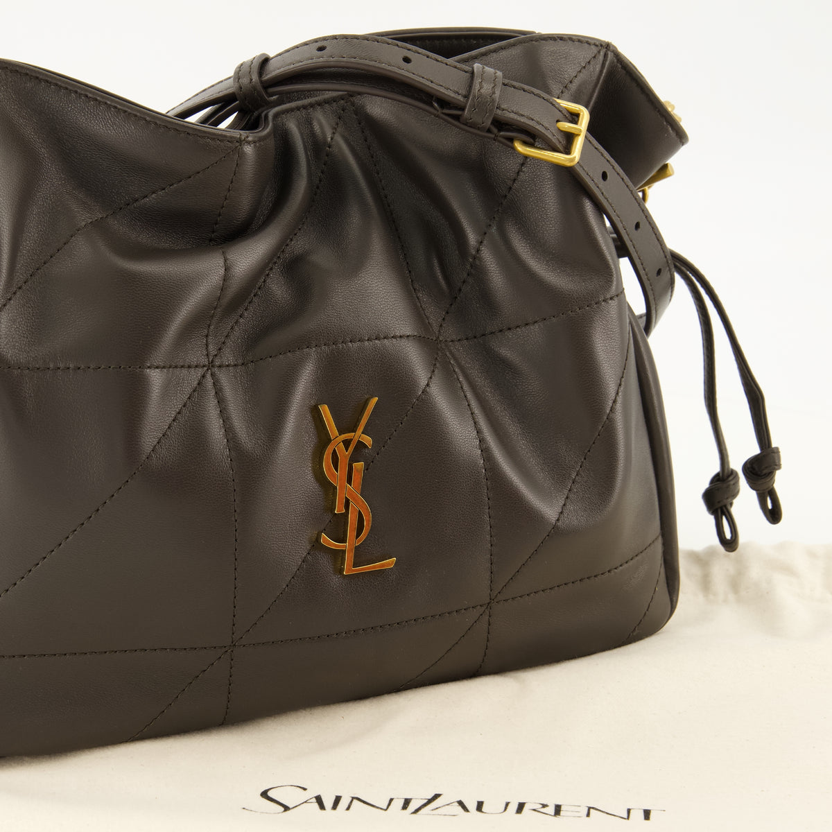 Sacs seau Jamie Pochon Brown Bag Saint Laurent Marron Femme