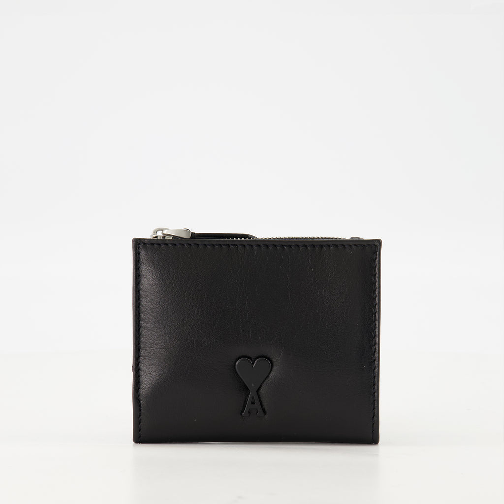 Small leather goods Voulez-Vous Leather Wallet Ami PARIS Black Unisex