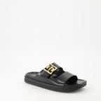 Offene schuhe 4G Liquid Sandalen Givenchy Schwarz Femme