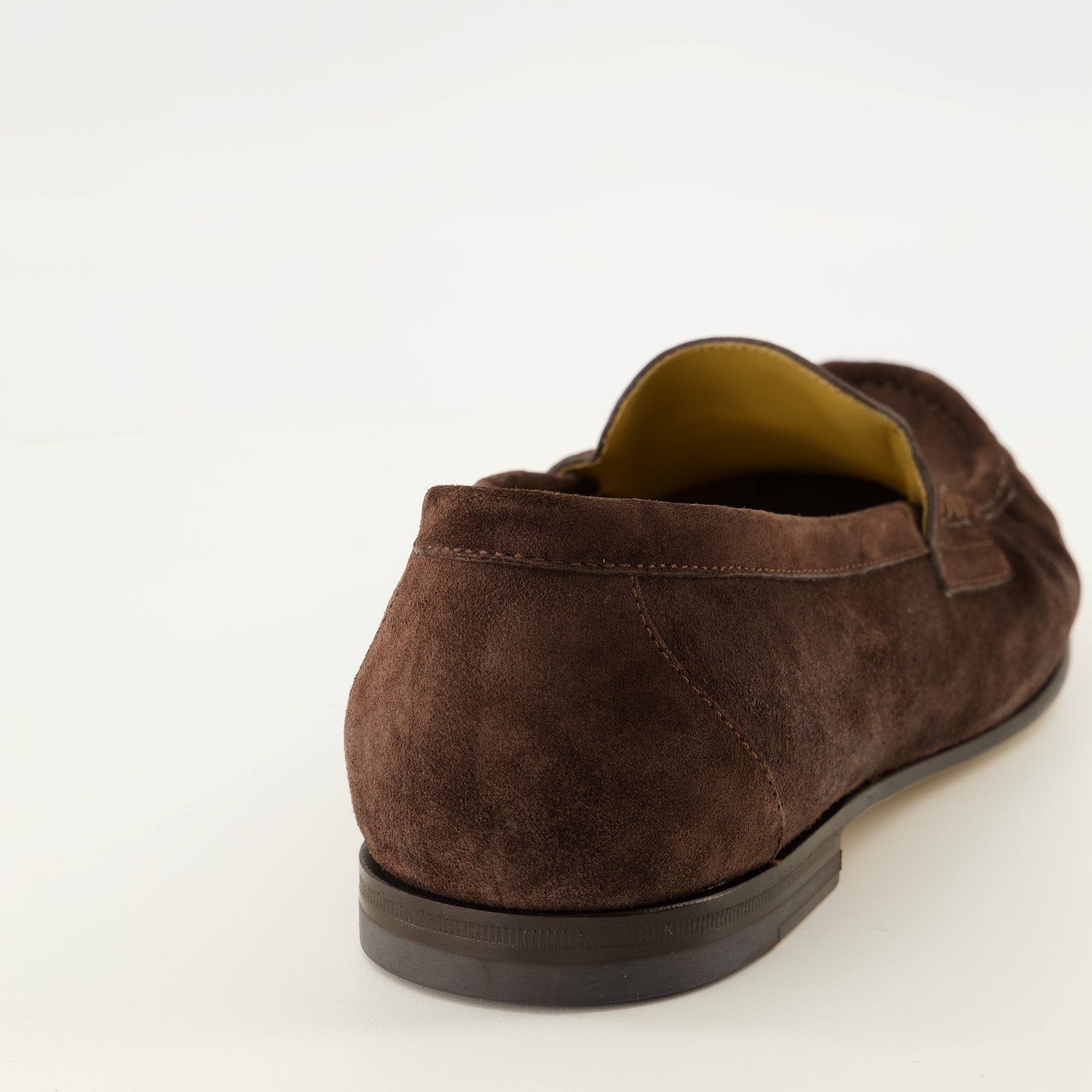 Mocassins Mocassini Scrunch in Suede Marrone Fendi Marron Homme