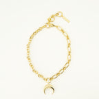 Bijoux Gold Moon Necklace Marine Serre Doré Unisexe