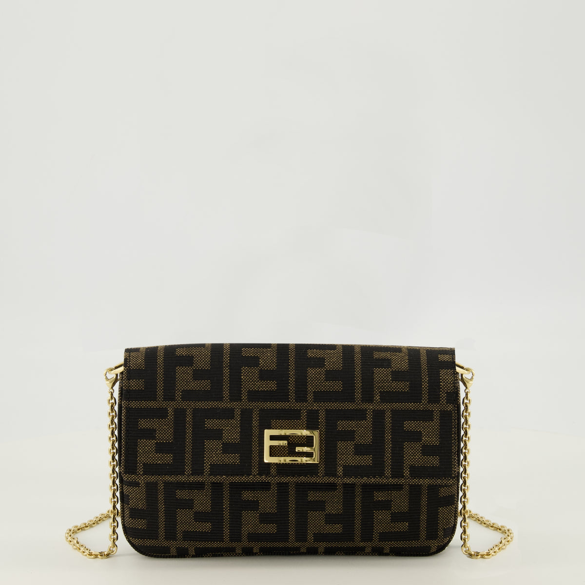 Petite maroquinerie Mini portefeuilles Tube Fendi Marron Femme