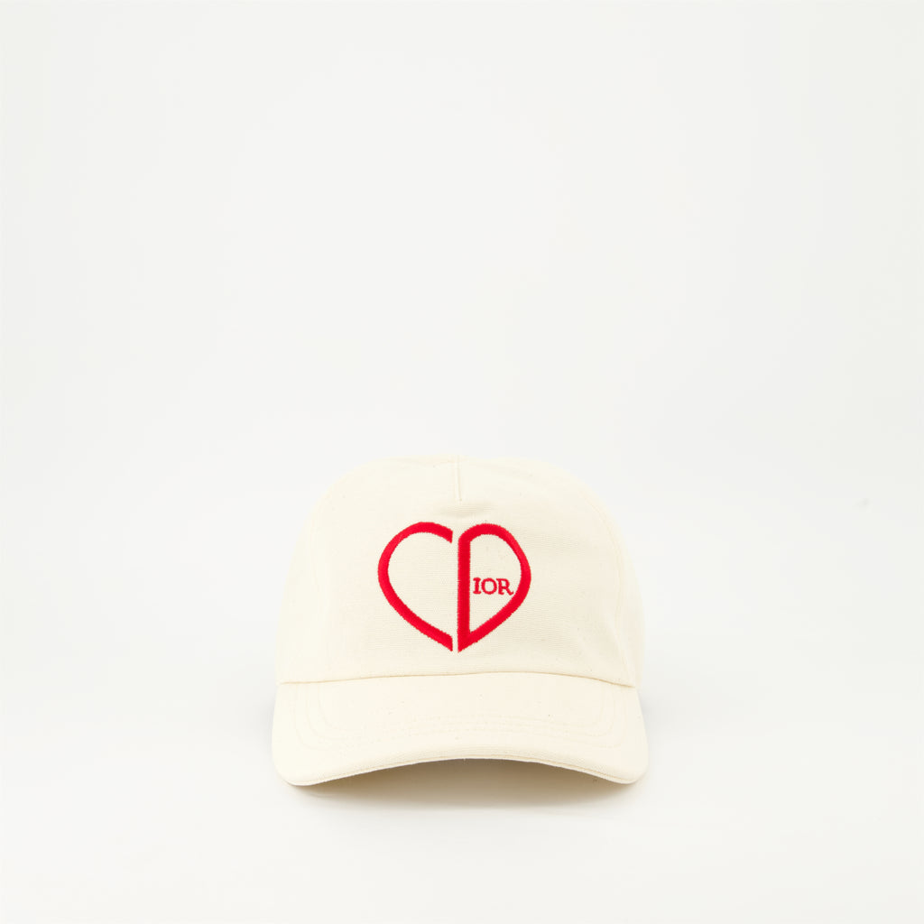 Chapéus, bonés e gorros Casquette beige CD heart Dior Bege Homme