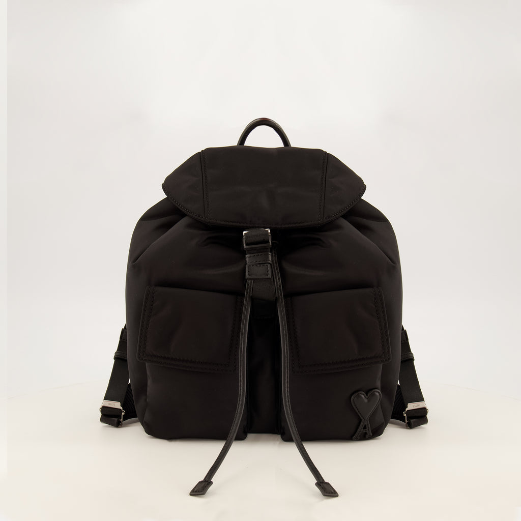 Sacs à dos Zaino Marcel Nero Piccolo Ami PARIS Noir Unisexe