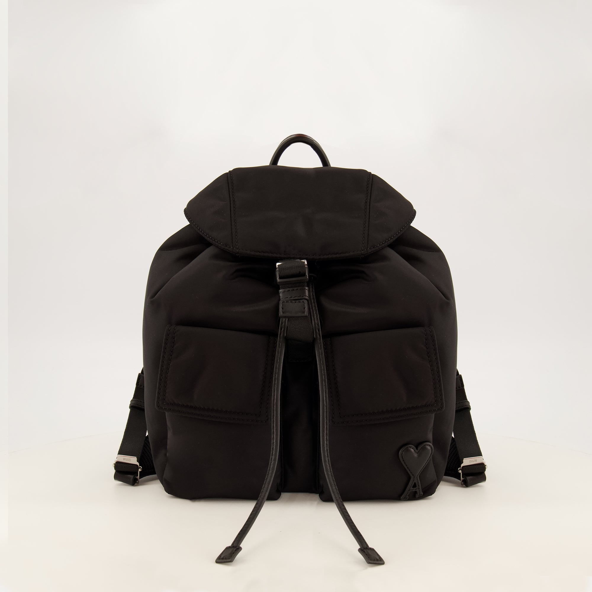Sacs à dos Zaino Marcel Nero Piccolo Ami PARIS Noir Unisexe