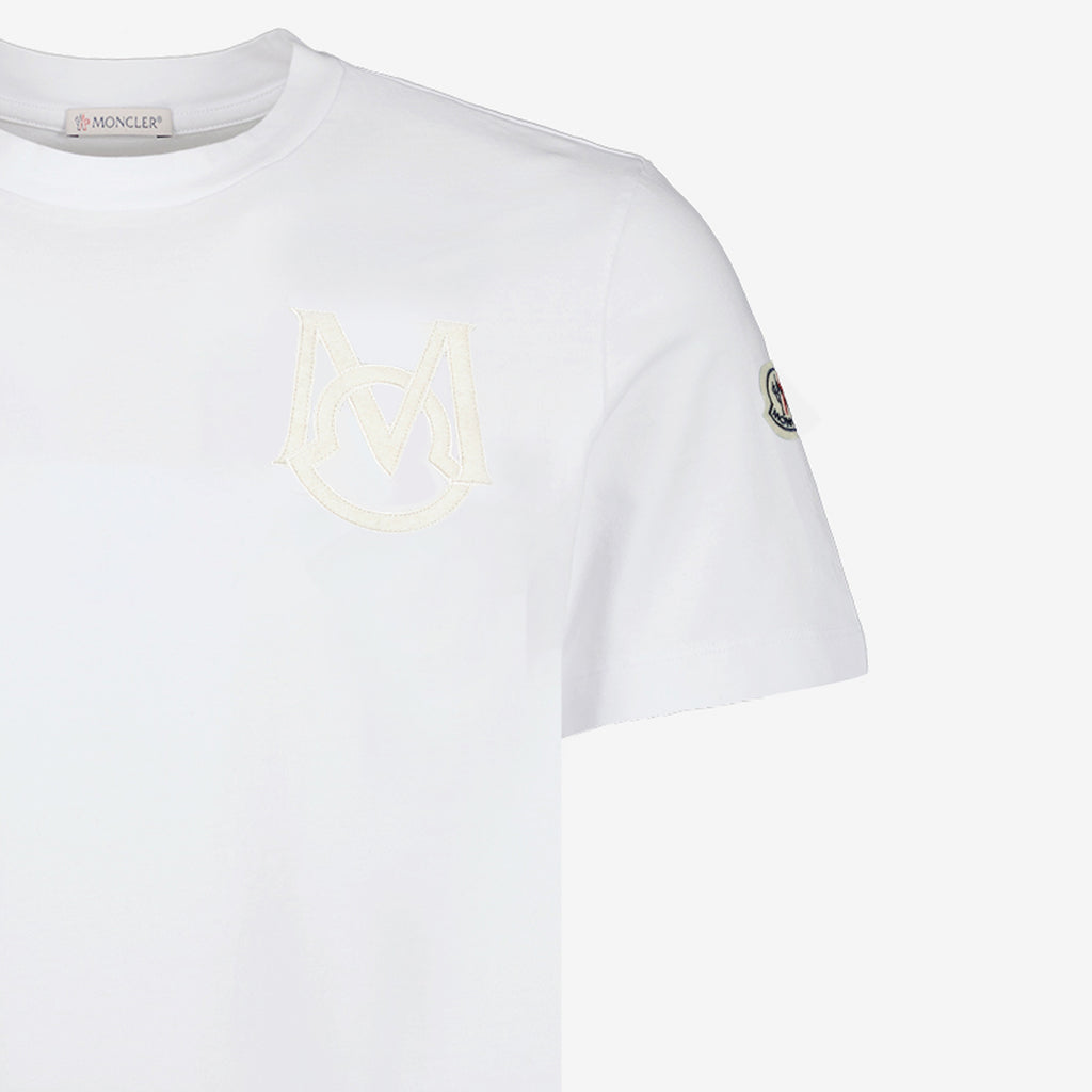 T-shirts T-shirt blanc Moncler Blanc Homme