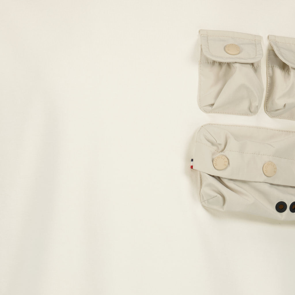 티셔츠 포켓 티셔츠 Moncler Grenoble 베이지 Homme