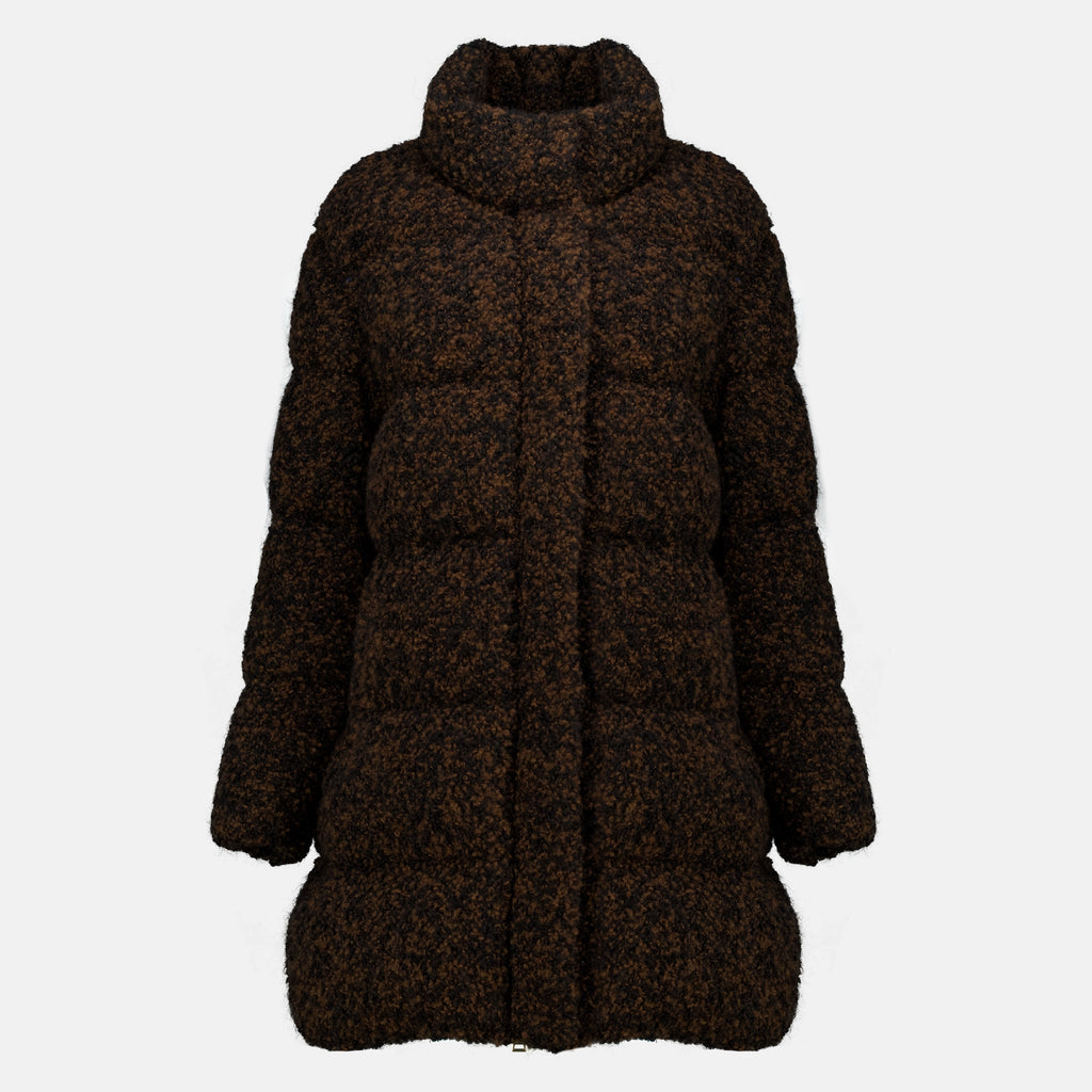 Manteaux Doudoune mi-longue Remarquable Moncler Noir Femme