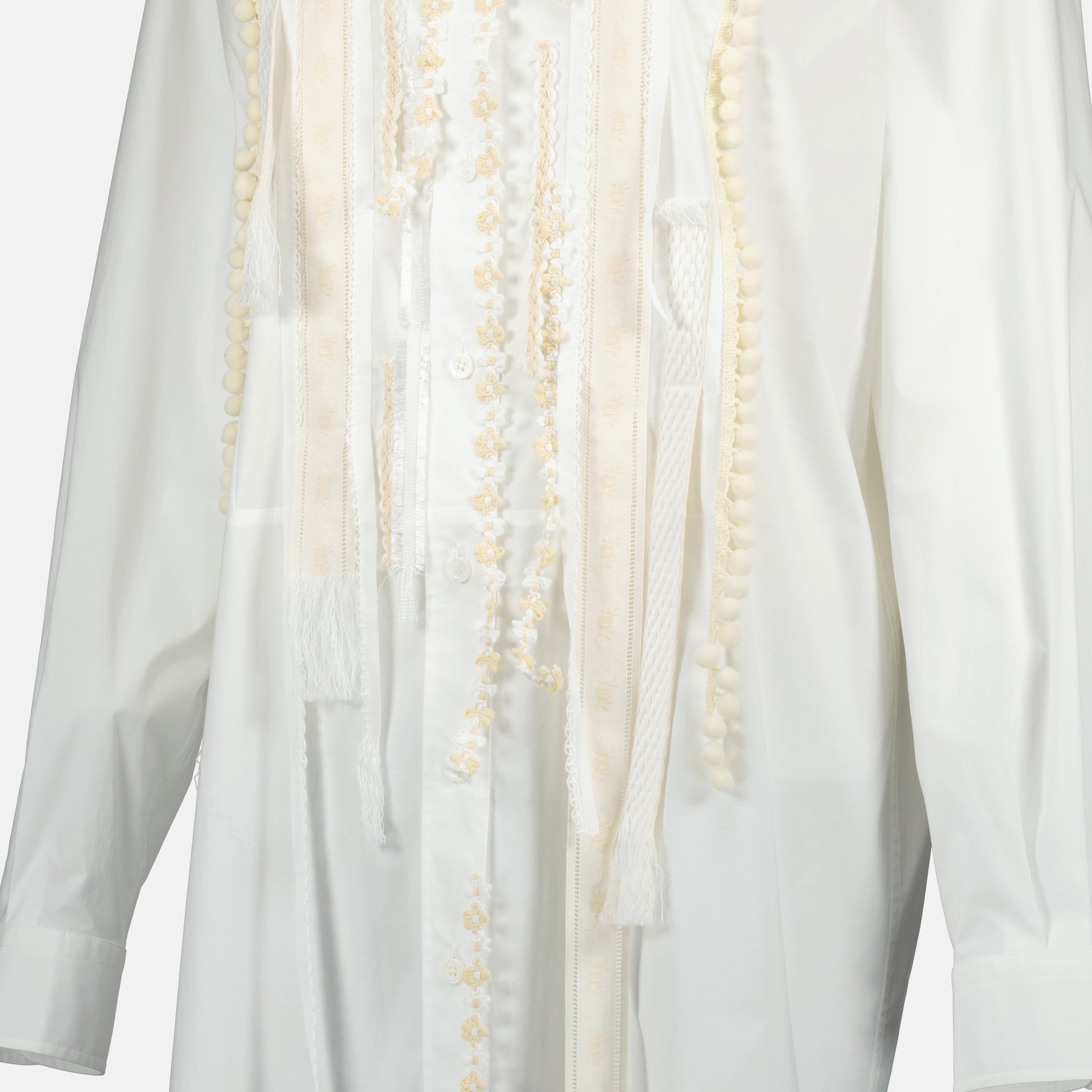 Robes Robe chemise en popeline Moschino Blanc Femme
