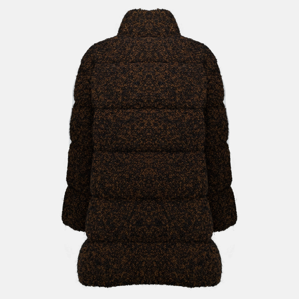 Manteaux Doudoune mi-longue Remarquable Moncler Noir Femme