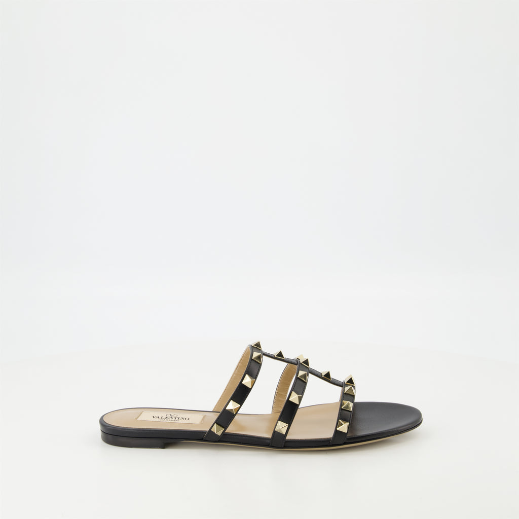 Sapatos abertos Sandálias Rockstud Valentino Garavani Preto Femme