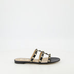 Sapatos abertos Sandálias Rockstud Valentino Garavani Preto Femme
