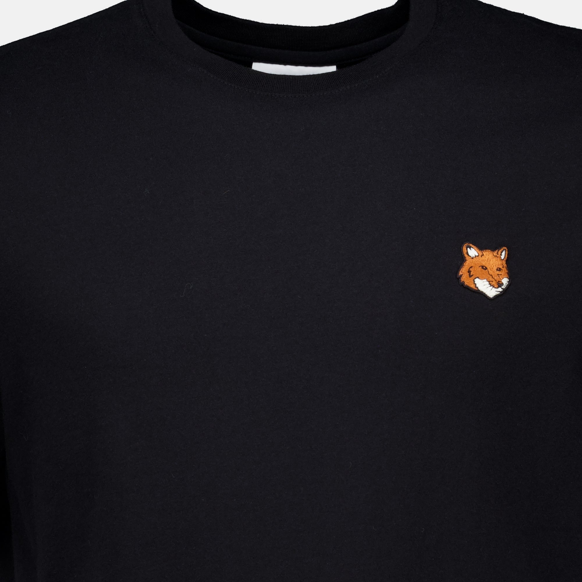 T-shirts T-shirt Fox noir Maison Kitsune Noir Homme