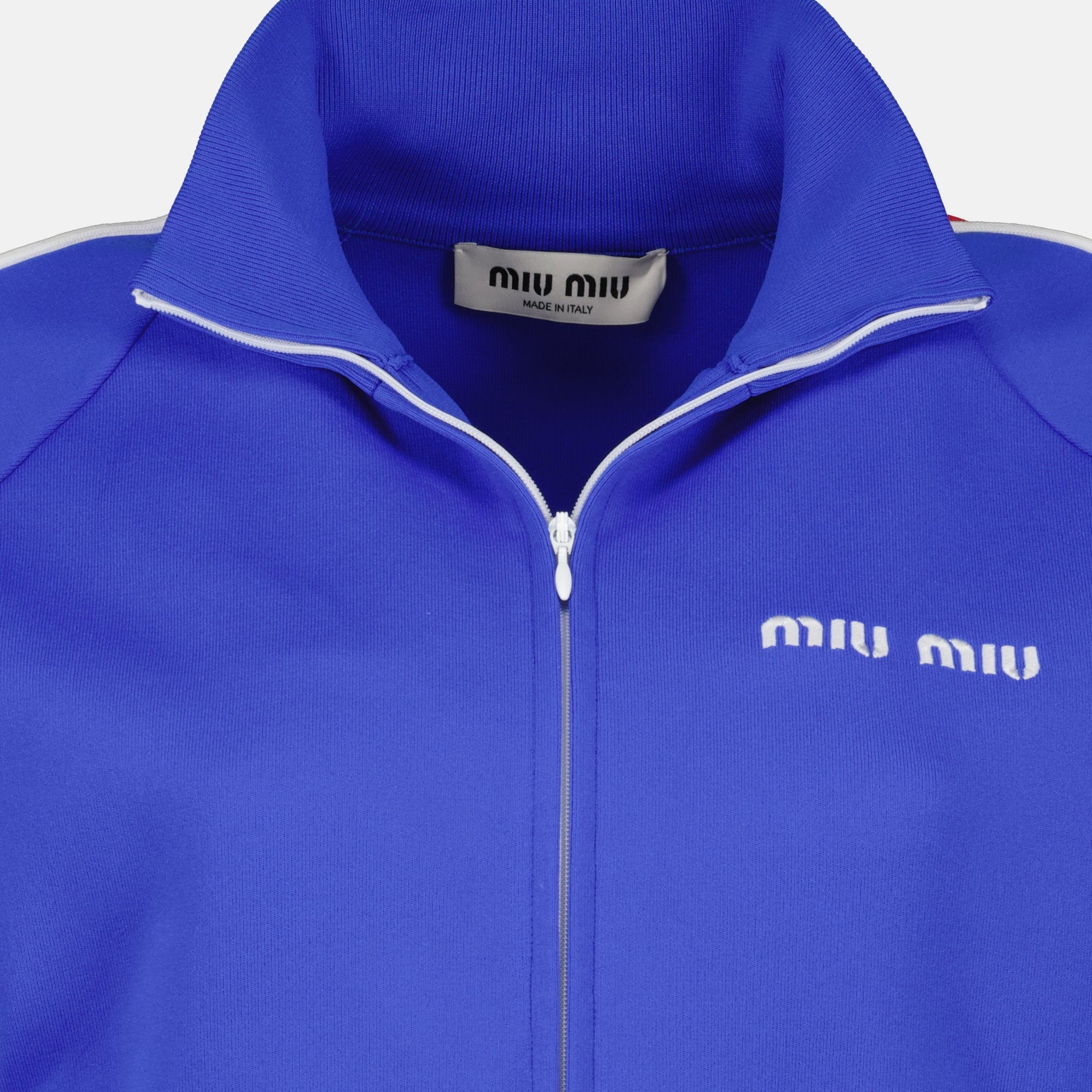 Vestes Blue Technical Fabric Jacket Miu Miu Bleu foncé Femme