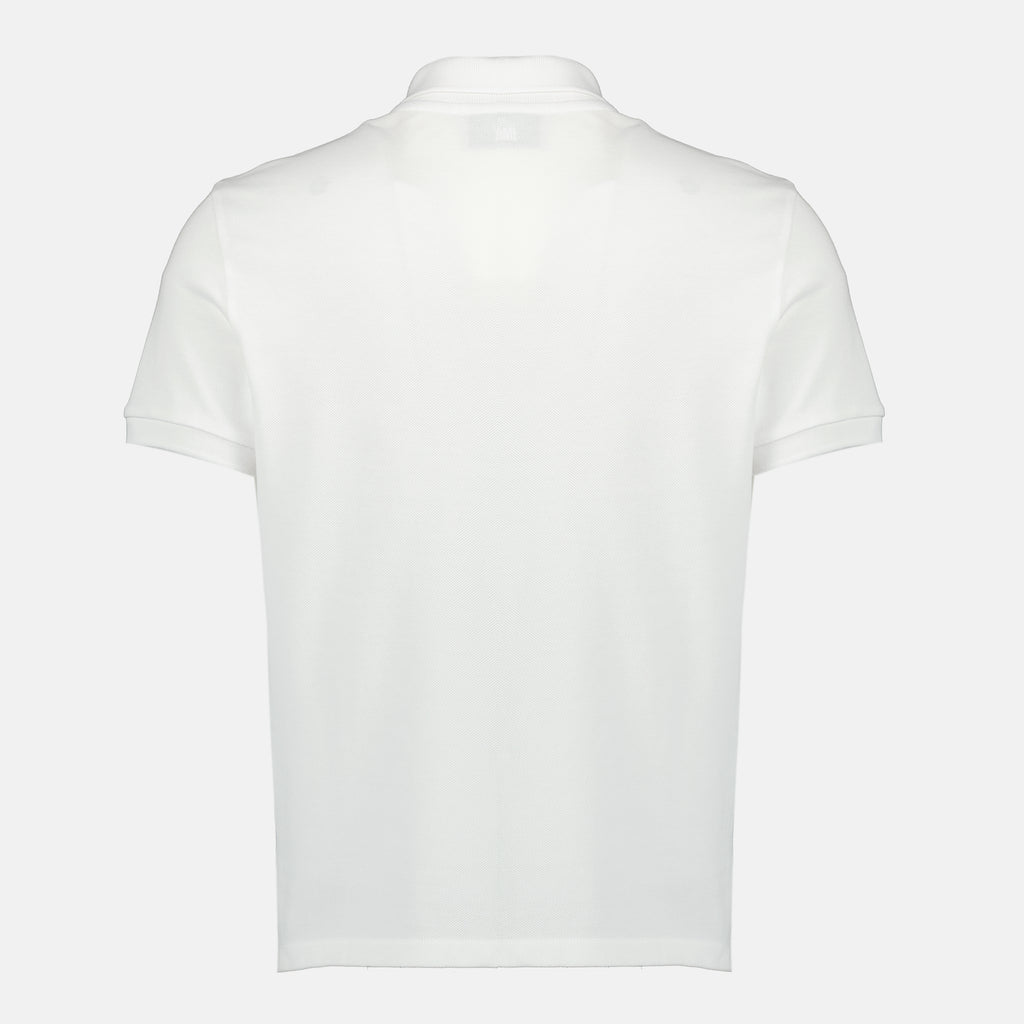 Imagen del polo de corazón blanco AMI de la marca Ami PARIS para hombres - Temporada Primavera-Verano 2026 - Vista Posterior
