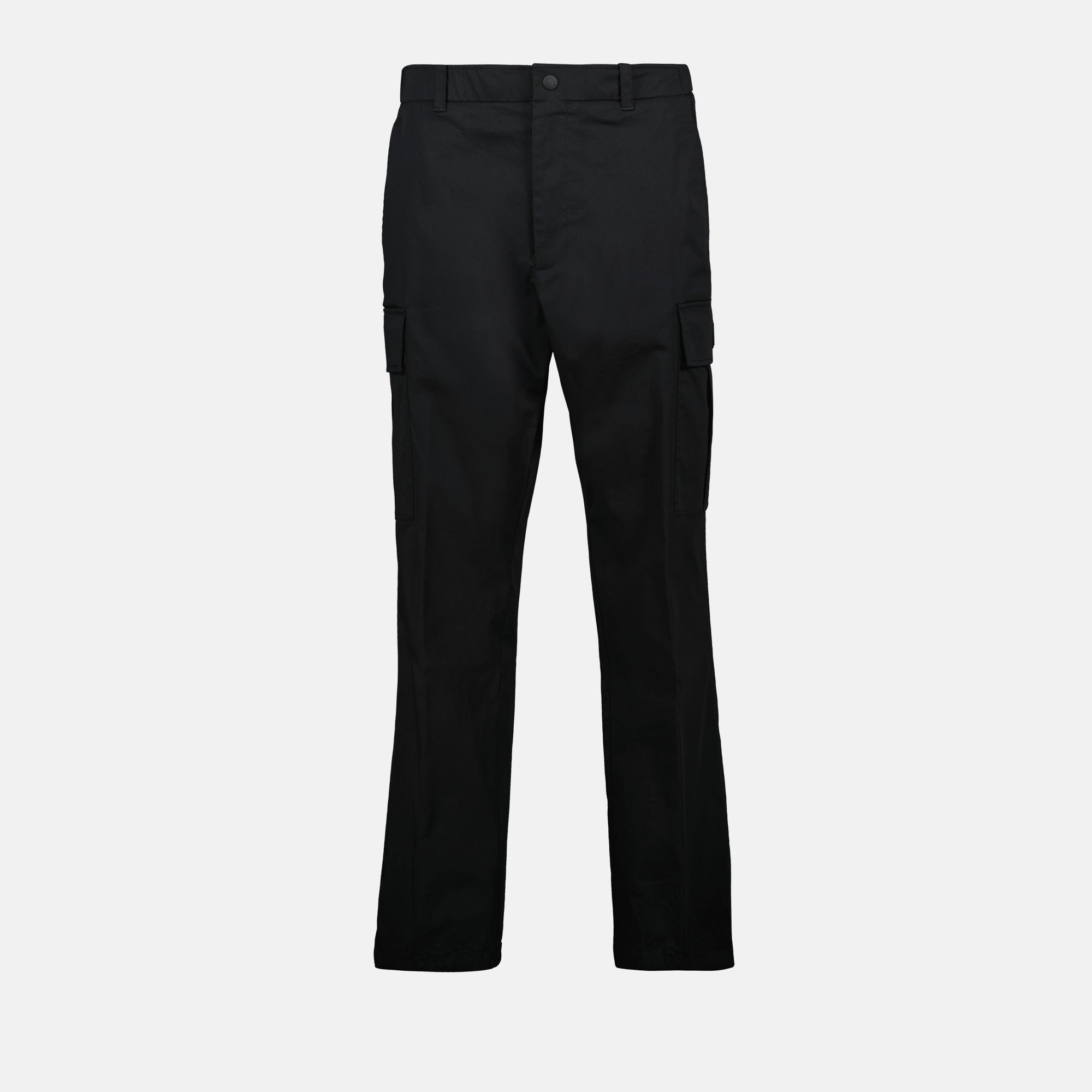 Pantalons Cargo Gabardine Moncler Noir Homme