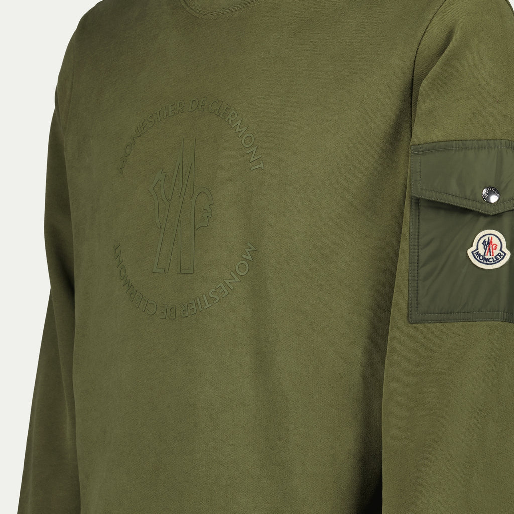 Sweatshirts Pocket Sweatshirt Moncler Khaki Homme