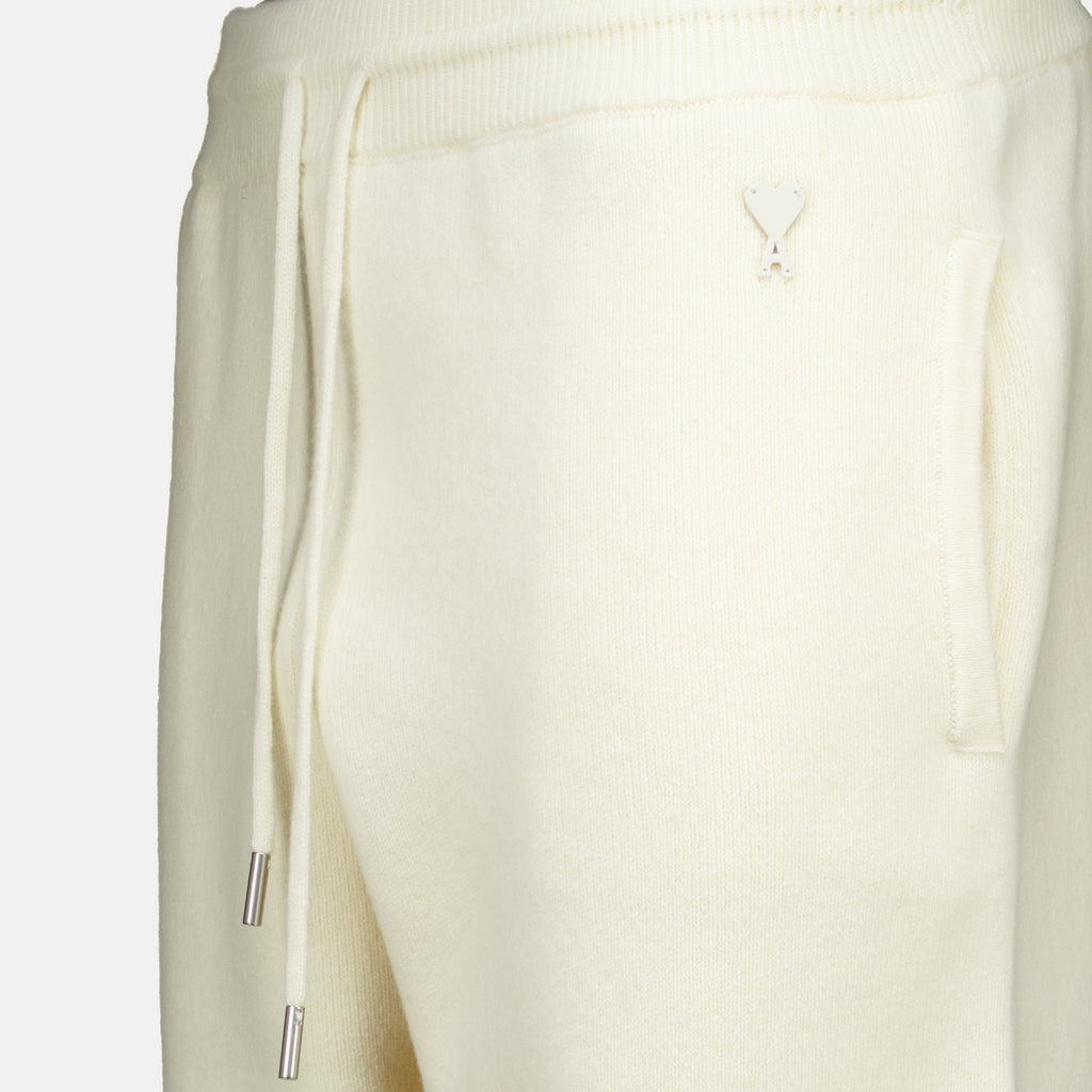 Pantalons Jogging de Lã Branco Ami PARIS Blanc Unisexe
