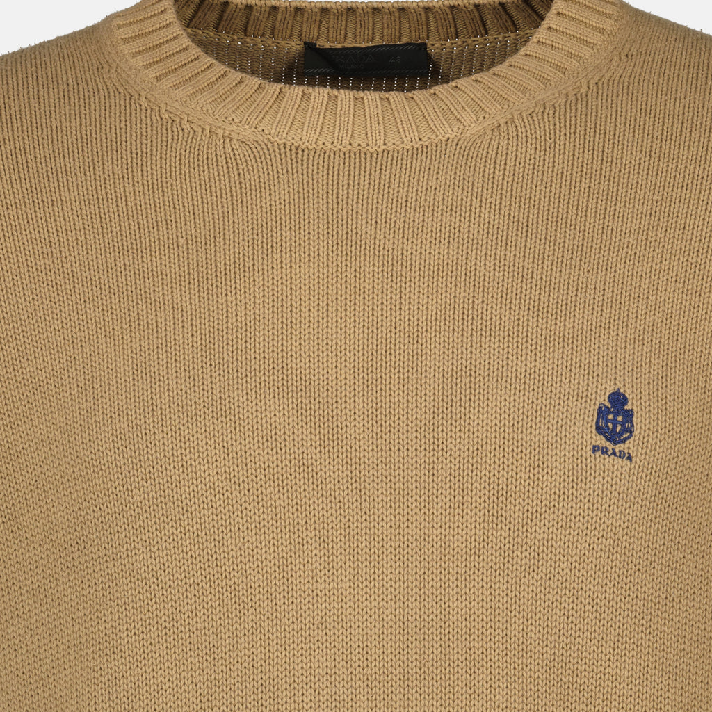 Maille Suéter de punto marrón Prada Marron Homme
