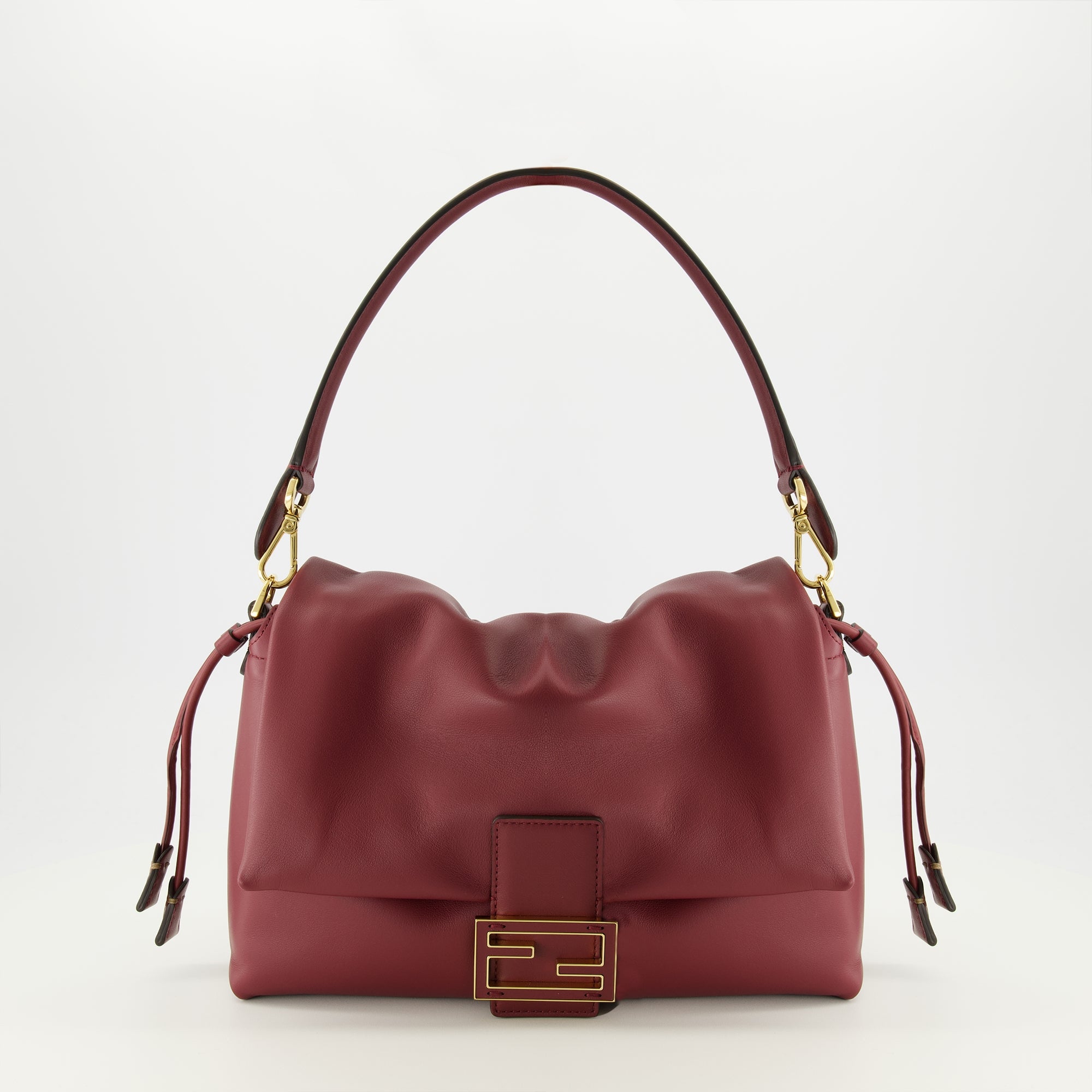 Image of the item Medium Bordeaux Mamma Baguette bag by Fendi for Women - Spring-Summer 2026 - Front View