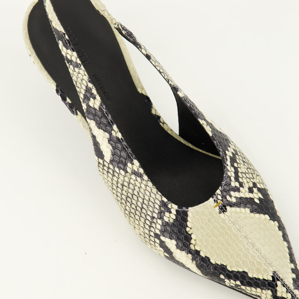 Escarpins Bella Low Python Haut Effekt Pumps Khaite Gris Femme