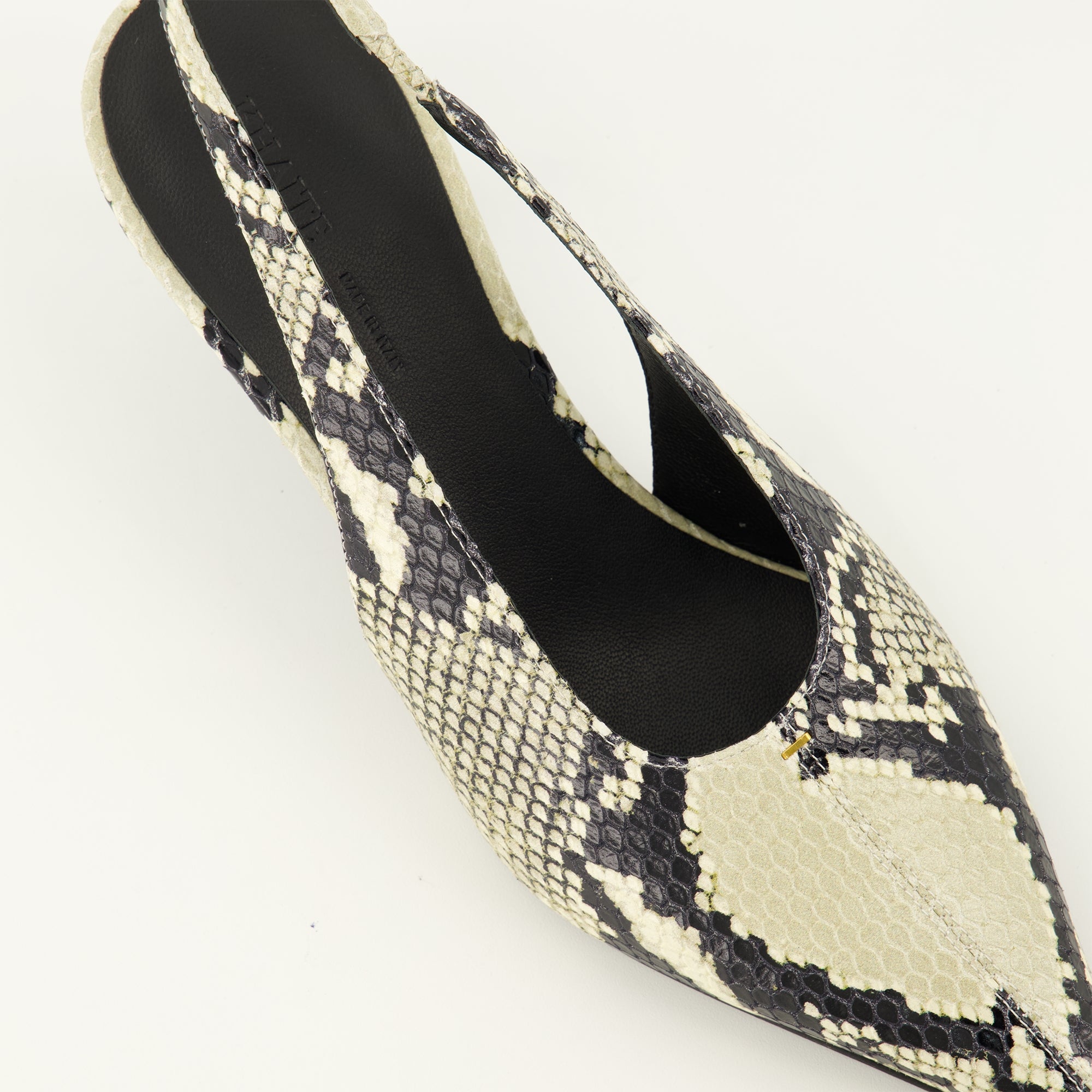 Escarpins Escarpins Bella Low effet peau de python Khaite Gris Femme
