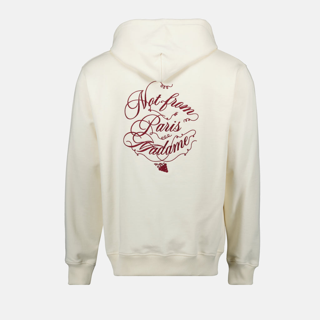 Sweatshirts Sweat à capuche slogan vignes Drole De Monsieur Blanc Homme
