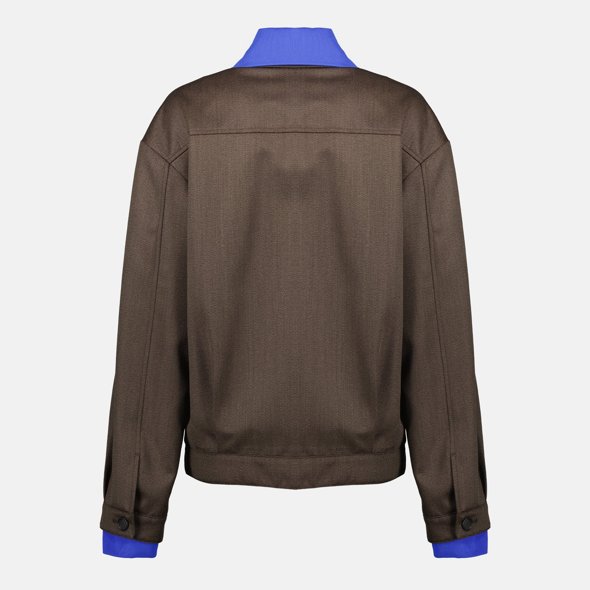 Image de l'article Blouson laine marron de la marque Miu Miu pour Femme - Saison Printemps-Été 2026 - Vue de Dos