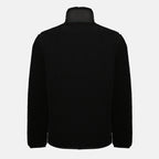 Imagem da jaqueta de teddy preta com fecho éclair da marca Moncler para homens - Temporada Outono-Inverno 2025 - Vista Traseira