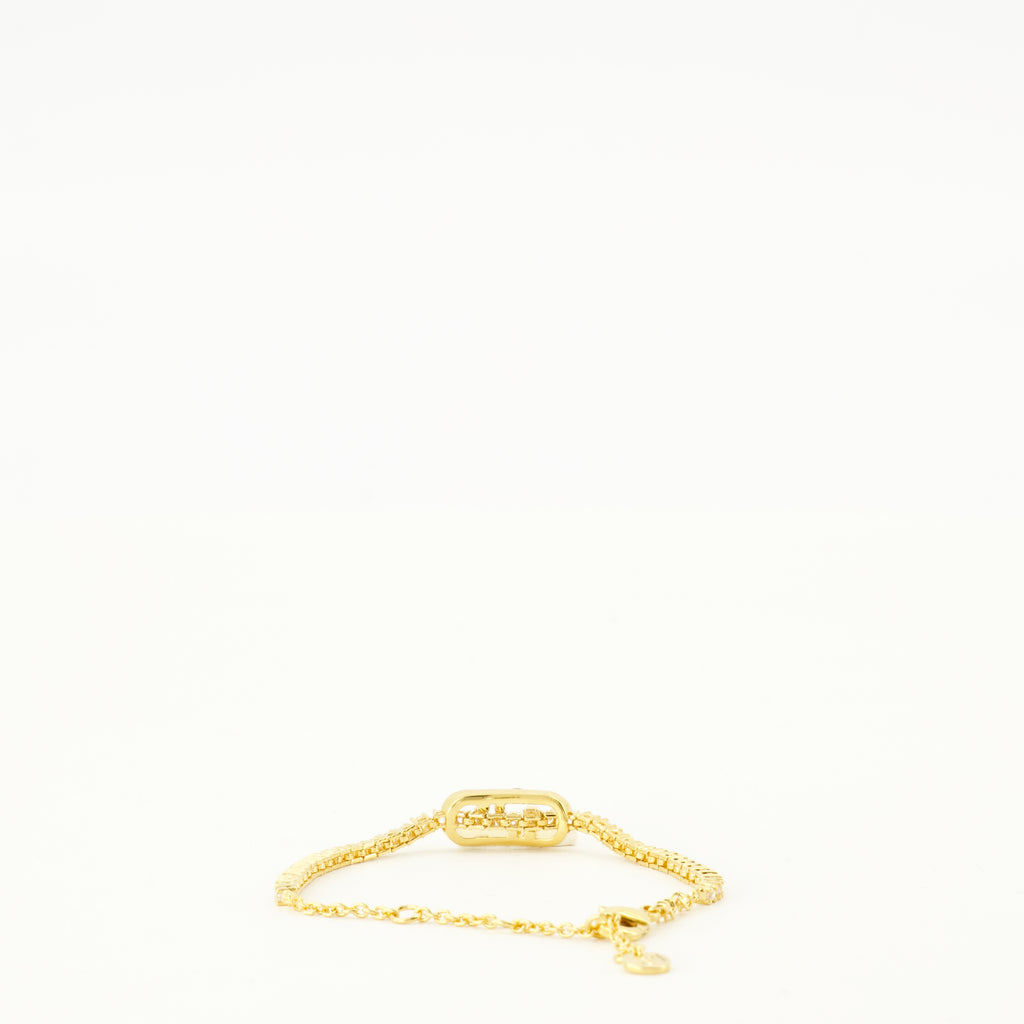 Bijoux Bracelet Fendi O'Clock doré avec cristaux Fendi Doré Femme
