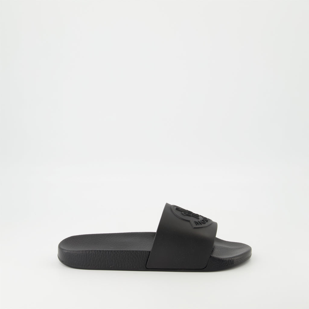 Chaussures ouvertes Sandales en caoutchouc Basile Moncler Noir Homme