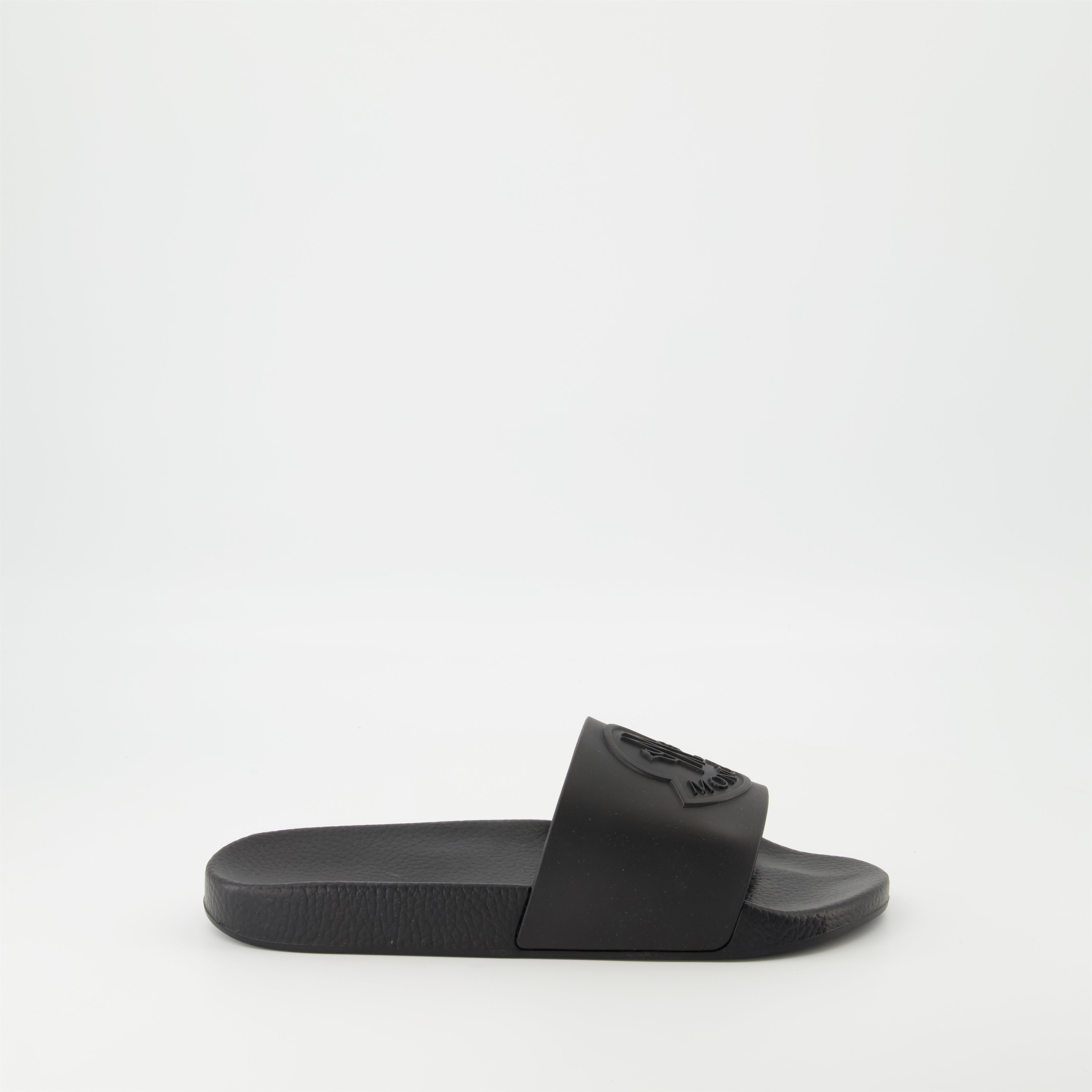 Chaussures ouvertes Sandales en caoutchouc Basile Moncler Noir Homme