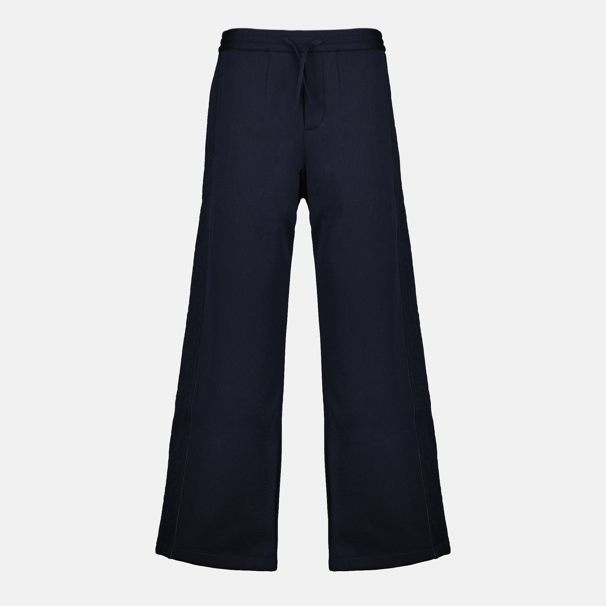 Immagine dei pantaloni da jogging blu navy di Dior per Uomo - Stagione Primavera-Estate 2026 - Vista Fronte