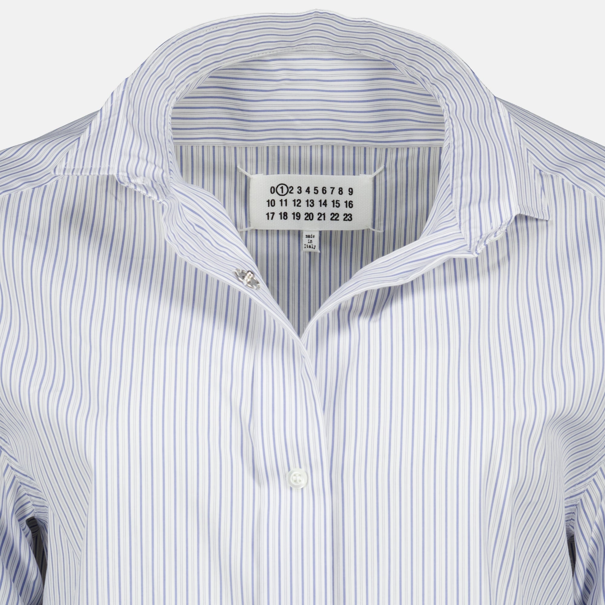 Chemises Camicia Blu a Righe Maison Margiela Bleu Femme