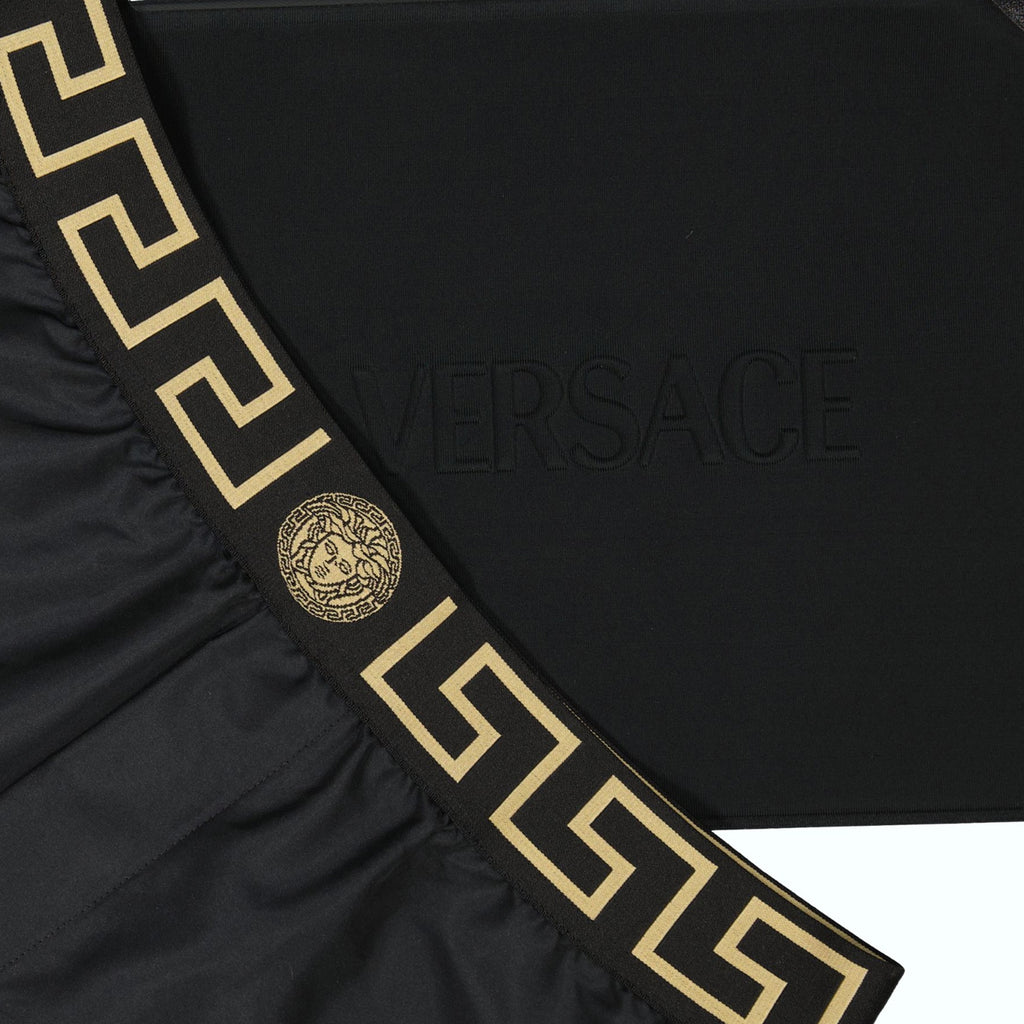 Beachwear Short de bain Greca Versace Noir Homme
