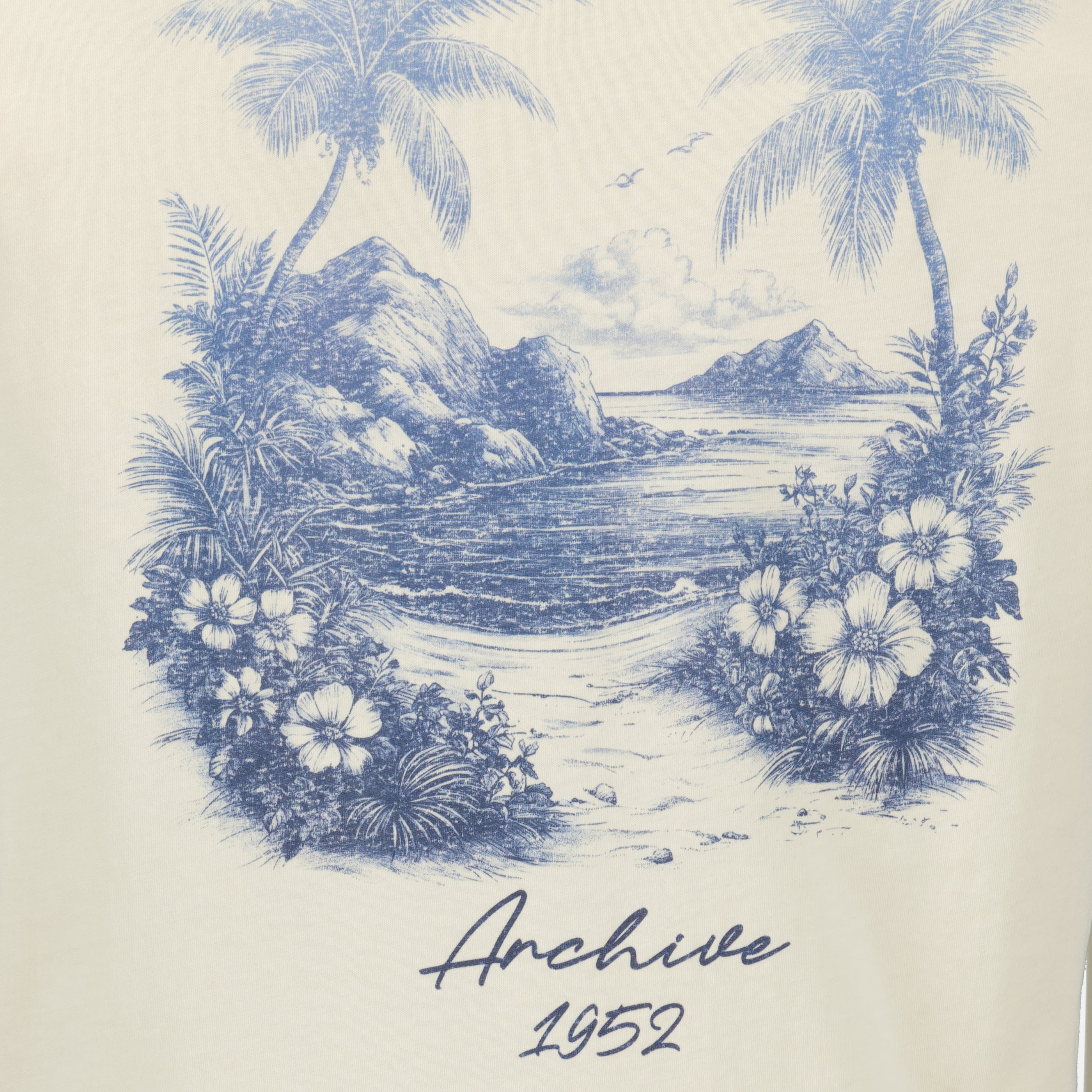 T-shirts T-Shirt Bege com Estampa Moncler Beige Homme